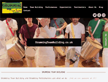 Tablet Screenshot of drummingteambuilding.co.uk